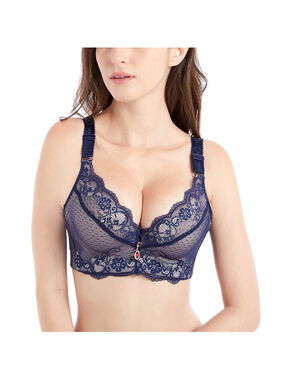 Fallsweet “Add Two Cups" Lace Underwire Padded Push Up Bralet Size 36C